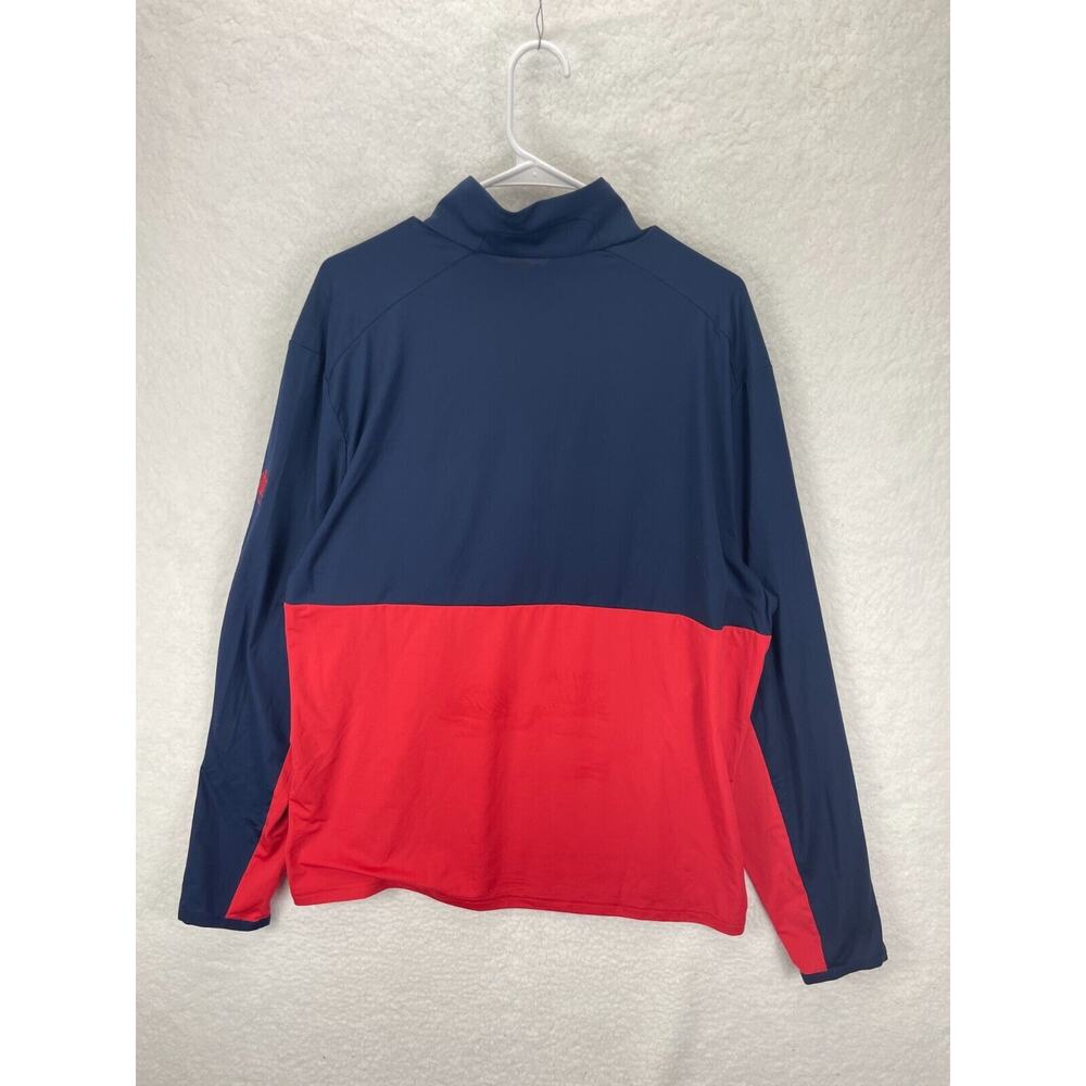 RLX Ralph Lauren Peached‎ Jersey Half Zip Men’s Size XL Blue Red Mid Layer - Picture 8 of 8